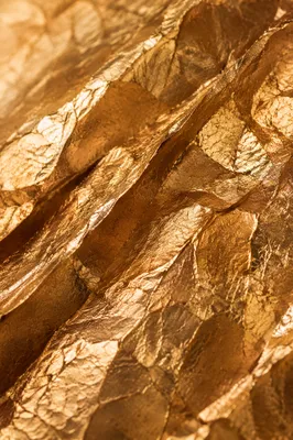 Crinkled Gold Foil Luxury Background Texture
