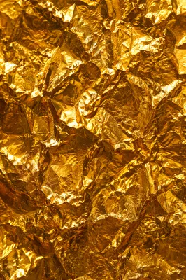 Crinkled Gold Foil Luxury Background Texture
