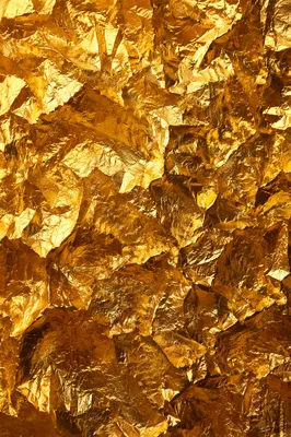 Crinkled Gold Foil Luxury Background Texture