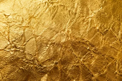 Luxurious Crinkled Gold Foil Texture Background