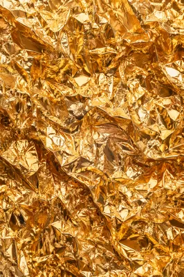 Luxury Crinkled Gold Foil Texture Background