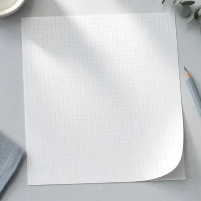 Minimal Graph Paper Flat Lay Background