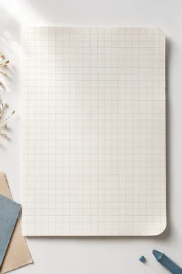 Minimal Ivory Grid Paper Background