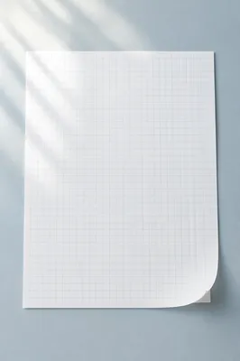 Minimal Graph Paper Flat Lay Background