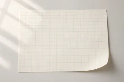 Minimal Grid Paper Flat Lay Background