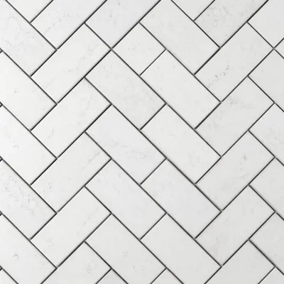 Modern White Herringbone Tile Background