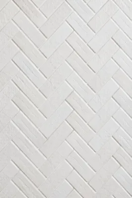 Clean White Herringbone Tile Texture