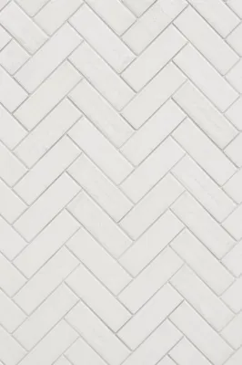 Clean White Herringbone Tile Background