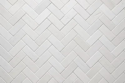 Modern White Herringbone Ceramic Tile Texture