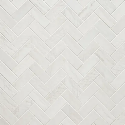 Clean White Herringbone Tile Texture