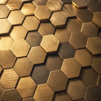 Luxurious Gold Honeycomb Hexagon Background Texture