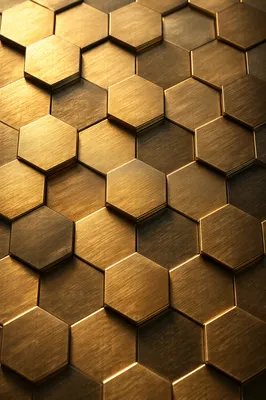 Luxury Gold Honeycomb Metallic Background