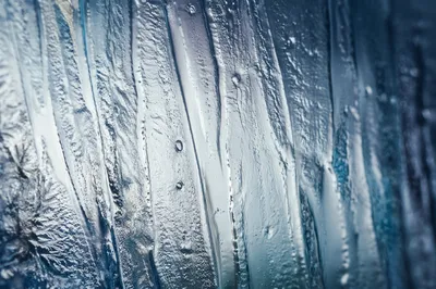 Winter Frost Crystal Glass Texture Background