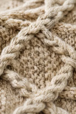 Cozy Cable Knit Sweater Texture