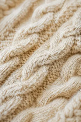 Cozy Cable Knit Sweater Texture Background