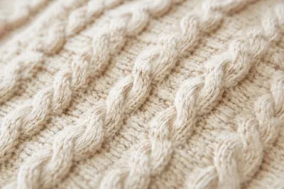 Cozy Cable Knit Sweater Texture Background