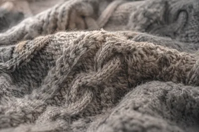 Cozy Cable Knit Sweater Texture Background