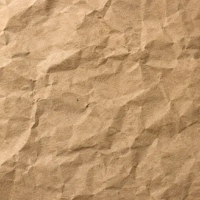 Crumpled Recycled Kraft Paper Texture