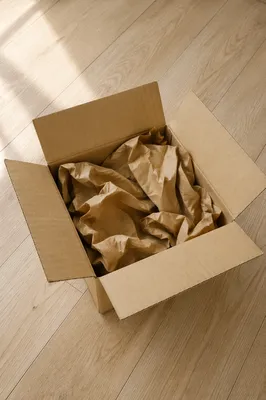 Recycled Kraft Paper in Cardboard Box