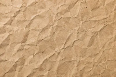 Crumpled Recycled Kraft Paper Texture