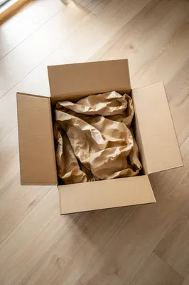 Recycled Kraft Paper in Cardboard Box