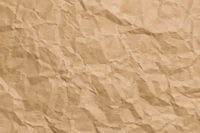 Crumpled Recycled Kraft Paper Texture