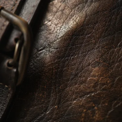 Aged Brown Leather Patina Macro Texture