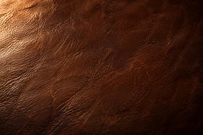 Aged Brown Leather Texture Background Close-Up