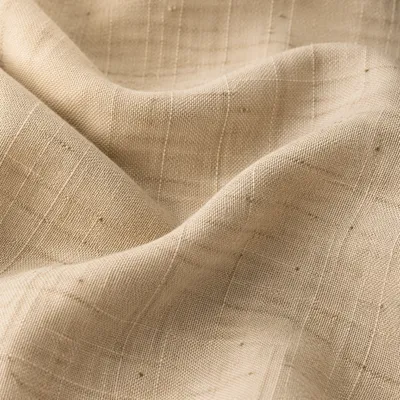 Neutral Beige Linen Fabric Background