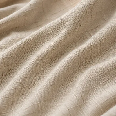 Natural Beige Linen Texture Background