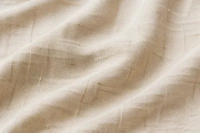 Neutral Beige Linen Fabric Background Texture