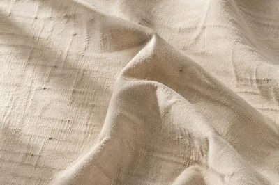 Neutral Beige Linen Fabric Texture Background