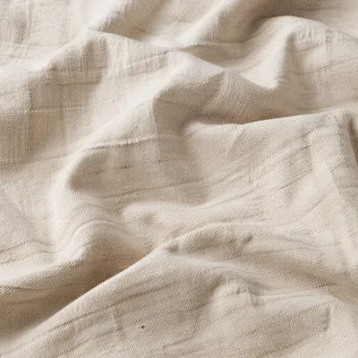 Neutral Beige Linen Fabric Texture Background