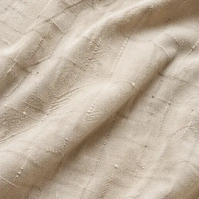 Neutral Beige Linen Fabric Texture Background
