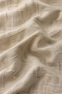 Neutral Beige Linen Fabric Texture Background