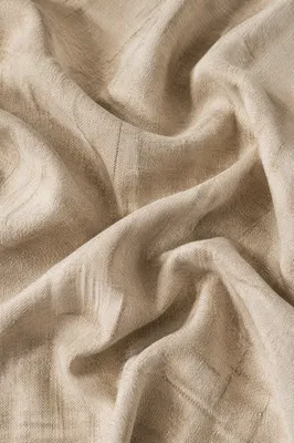 Neutral Beige Linen Fabric Background Texture