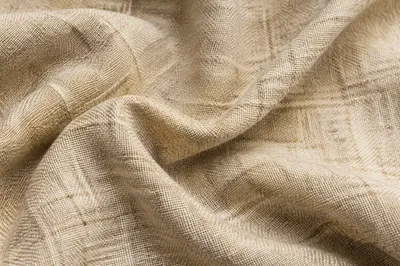 Neutral Beige Linen Fabric Background Texture