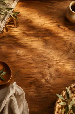 Warm Brown Wood Grain Table Background
