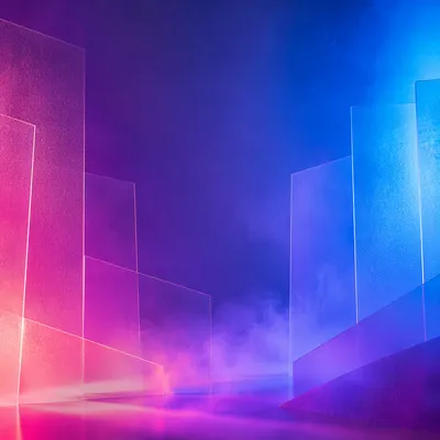 Vibrant Neon Gradient Acrylic Light Background