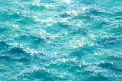 Turquoise Ocean Ripple Texture Background