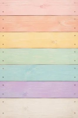 Pastel Rainbow Wooden Plank Background