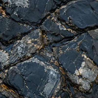 Dark Polished Granite Stone Texture Background