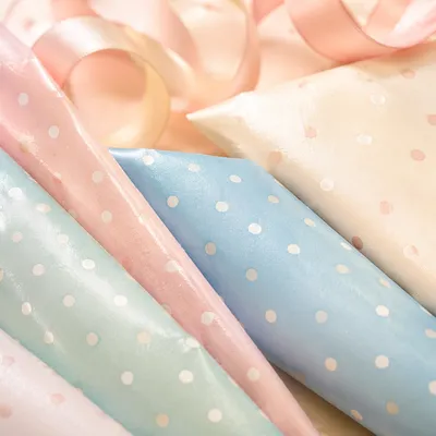 Pastel Polka Dot Wrapping Paper Background