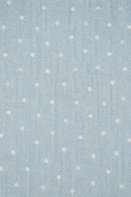 Pastel Blue Polka Dot Fabric Background