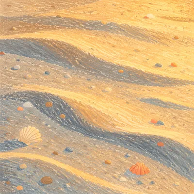 Golden Hour Beach Sand Texture