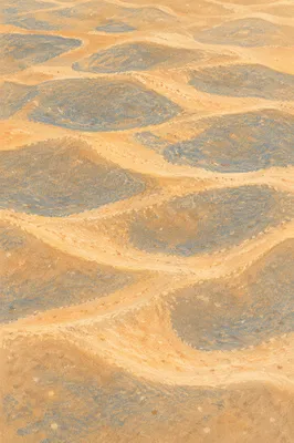 Warm Golden Beach Sand Texture Close Up