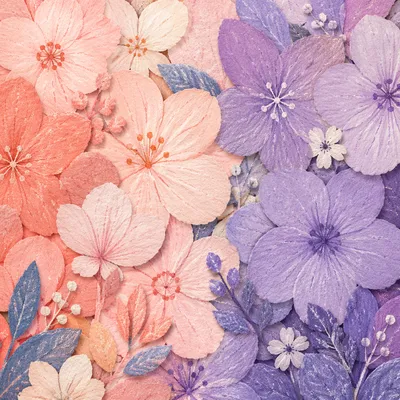 Pastel Petal Gradient Floral Background