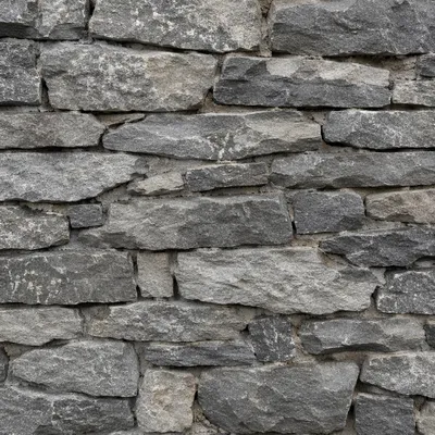 Rustic Gray Stacked Stone Wall Texture