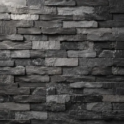 Rustic Gray Stacked Stone Wall Texture