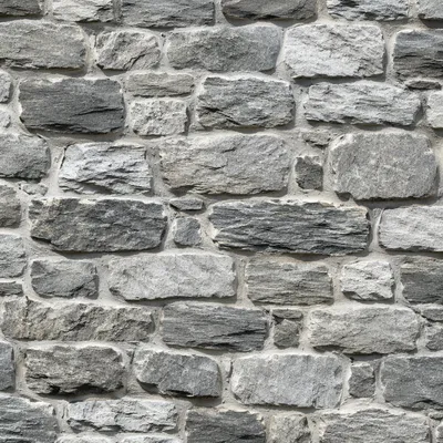 Rustic Gray Stacked Stone Wall Texture